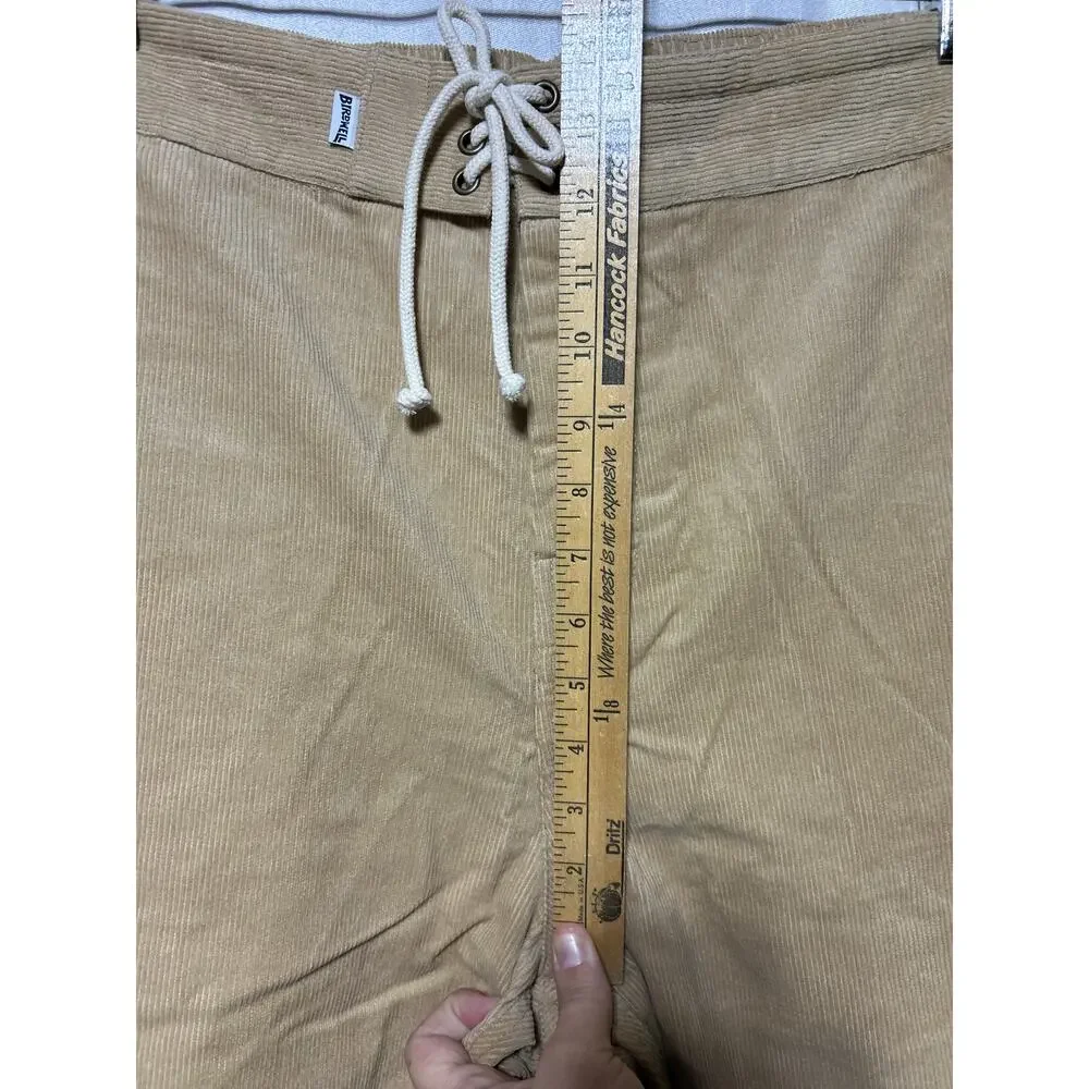 Birdwell Beach Britches Corduroy Shorts XXL Tan NEW Lace Up Drawstring Pockets